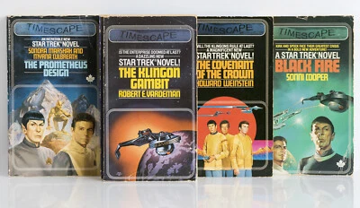 STAR TREK Original Series Pocket Books 3-5, 8 - 1980s Timescape SF novelizations - Image 1 of 4