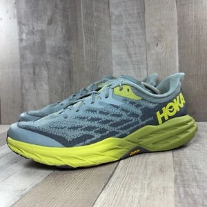 Hoka One One Speedgoat 5 Mens Size 12 Running Shoes Athletic Sneakers Stone Blue - Picture 1 of 17