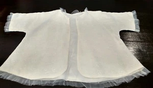 Vintage 1930's Embroidered Eyelet Baby Jacket for Baby or Doll - Picture 1 of 5