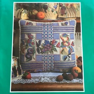 Glorafilia Stickband Obstkissen vorne und Anleitung - ohne Fäden - Bild 1 von 8