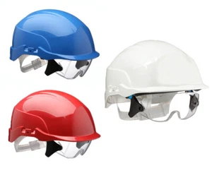 Casco de seguridad Centurion espectro azul con protección ocular integrada ABS - Imagen 1 de 4