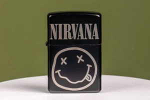 Nirvana Rock Band Custom Refillable Kerosene Windproof Lighter - Picture 1 of 3