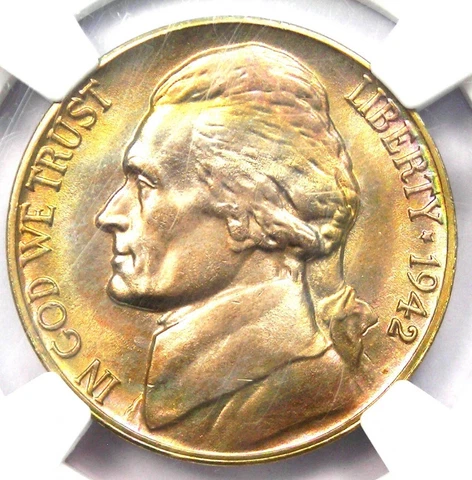 1942-D Jefferson Nickel 5C - NGC MS68 5FS - Top Pop 3/0 - $6,500 Value! Cover