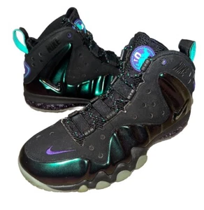 Nike Barkley Posite Max Eggplant Metallic Black Sneaker Gym Shoe Men’s Size 9 - Picture 1 of 7