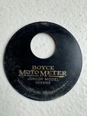 Placa frontal de radiador Boyce Moto Meter modelo junior patentado vintage Foto 1 de 3