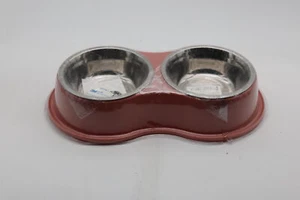 Hundeschüsseln Doppel Hunde Wasser- und Futterschalen Edelstahlschalen - Bild 1 von 4