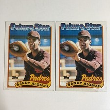 1989 Topps Future Star (2) Sandy Alomar Jr. San Diego Padres MLB Baseball #648