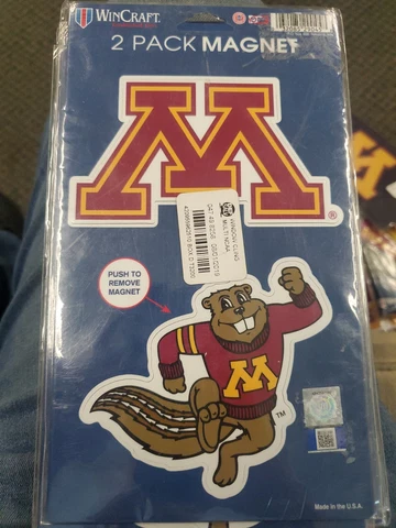 Minnesota Golden Gophers Magnet Set 2 Pack Car Truck Auto FAST SHIPPING Cover