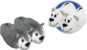 FlipaZoo As Seen On TV Kids Slippers Husky/Polar Bear US Size M (13-1) - Picture 1 of 11