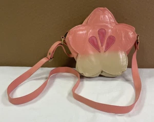 Animal Crossing Cherry Blossom Pochette Shoulder Strap 8"x8" in Pink Cherry GC - Picture 1 of 15