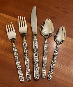Oneida RAPHAEL Black Accent Cube Heirloom Stainless Flatware - Choice - Picture 1 of 13
