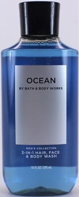 Bath & Body Works Men's OCEAN 3-1 Hair Face Body Wash Gel Shampoo 10 Oz - Image 1 of 2