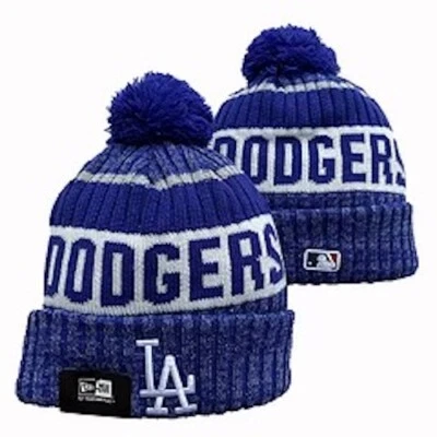 Auténtico gorro New Era MLB Dodgers forrado de lana tejido Serie Mundial Ohtani Foto 1 de 4