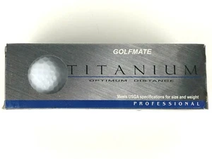 Golf Balls 3 Pack GolfMate Professional Titanium Optimum Distance  - Picture 1 of 9
