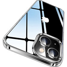 Hülle für iPhone 14 13 12 11 Pro Max Handy Kameraschutz Case Silikon Transparent