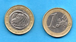 Greece 1€ Year 2007 Athenian Tetradrachm OWL Symbol of Wisdom & Luck Greek coin. - Picture 1 of 4