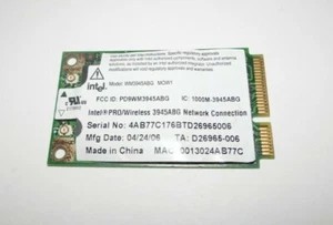 Intel PRO/Wireless 3945ABG Network Connection Mini PCI Express Card WM3945ABG - Picture 1 of 3