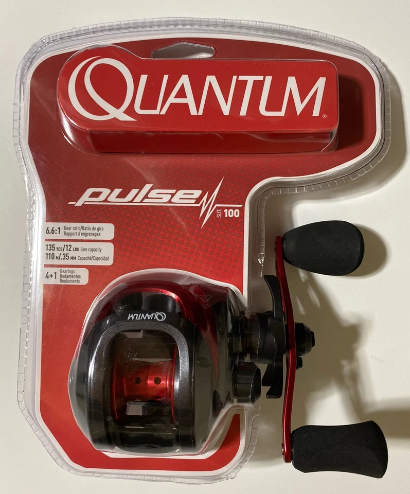 Quantum Pulse 100 Baitcast Reel Pl100sa Right Hand 5 Bearing