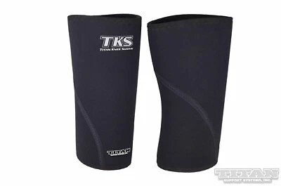 Titan TKS Powerlifting Knee Sleeves, IPF, USPA, IPL, NASA USAPL . 7mm x 30cm - Image 1 of 4