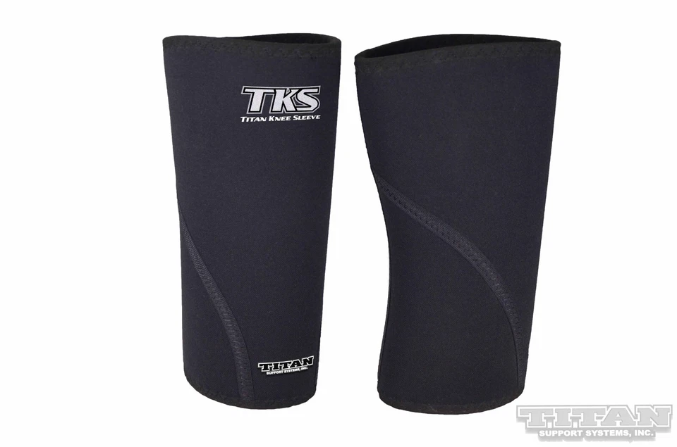Titan TKS Powerlifting Knee Sleeves, IPF, USPA, IPL, NASA USAPL . 7mm x 30cm - Image 1 of 4