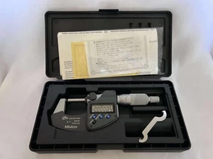 MITUTOYO 395-371-30 ELECTRONIC SPHERICAL MICROMETER 0-1″/25.4MM - Picture 1 of 3