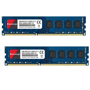 16Go 2 x 8Go DDR3 RAM 1600 MHz Udimm RAM PC3L-12800U 15 V CL11 240 Pin 2RX8 D... - Photo 1/7