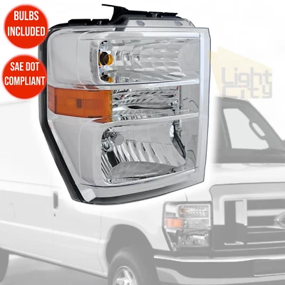 Faro con bombillas diestro para Ford Econoline/2015-21 E350/450 Super Duty 2008-2014 Foto 1 de 4