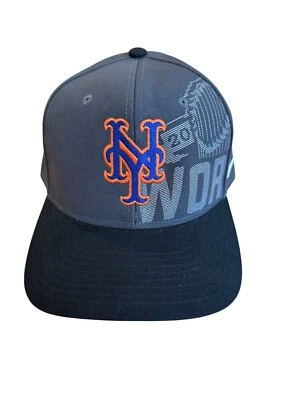 Nike MLB New York Mets 2015 World Series SnapBack Baseball Cap Black & Gray - Image 1 of 4