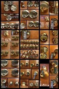 48 Vintage Door Stops Dome Bumper Brass Copper Silver Floor Wall Commercial  - Picture 1 of 11