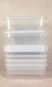 6x 10L Stack & Store Storage Box Container Stacking Organizer Box w Lid MelMetro - Picture 1 of 2