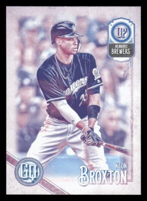 2018 Topps Gypsy Queen #279 Keon Broxton Missing Black Plate 1 - Image 1 of 2