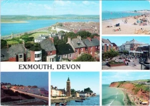 Postcard EXMOUTH DEVON FR Water Sky Property Photograph Building Blue AA00121 - Picture 1 of 2