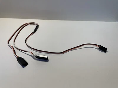 Two Into One Y line Y lead futaba servo 30cm extension cable HSP 02071 Rc Car - Image 1 of 4