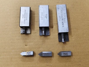 Set Of 3 Van Norman Boring Bar Tool Holders Along With 3 Boring Bit 944-944s-777 - Picture 1 of 6