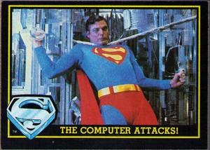 1983 Topps Superman III #75 The Computer Attacks