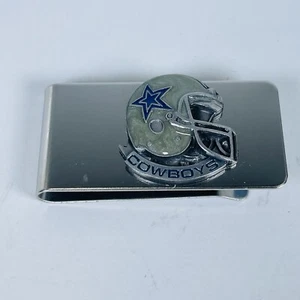 Vintage Dallas Cowboys NFL Helmet Silver Money Clip - Picture 1 of 9