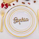 Personalised Wedding Place Name Card Wooden Script Sign Table decoration setting