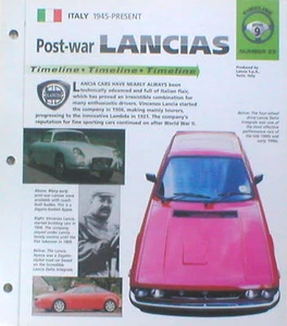 LANCIA Timeline History Brochure:APRILIA,STRATOS,RALLY,DELTA INTEGRALE,MAGGIA,Y, - Picture 1 of 4