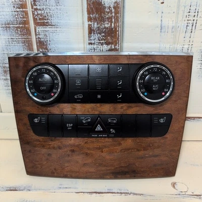 Mercedes-Benz ML350 2006-08 calefacción aire acondicionado control de clima temperatura OEM grano de madera Foto 1 de 4