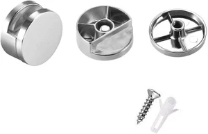 Paquete de 12 clips de espejo - clips de vidrio redondos para espejos montados en la pared, tiene capacidad para 3-5 m... - Imagen 1 de 1
