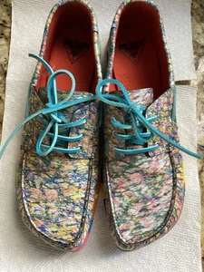 Fluevog Peacemaker Sailor Swift mehrfarbiger Leder Bootsschuh Herren Größe 12 - Bild 1 von 8