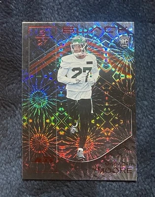 2025 PANINI BLACK Malachi Moore ( NEW YORK JETS ) FOTL ROOKIE CARD RC 07/11 - Image 1 of 2