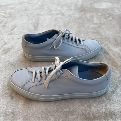 COMMON PROJECTS Original Aquiles Bajo Mujer Talla 8.5/39 37 Cuero Azul 3701 Foto 1 de 4