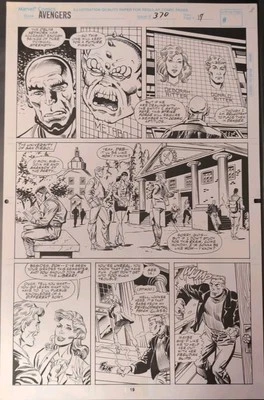 Geof Isherwood/Al Milgrom The Avengers #370 Pages 14-15 Original Art (1994) - Image 1 of 2