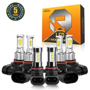 For Chevy Silverado 1500 2500HD 2001-2006 6000K LED Headlight + Fog Light Bulbs - Picture 1 of 24