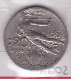 A602: Moneta Coin Vittorio Emanuele III - 20 Centesimi 1914 Libertà - Picture 1 of 1