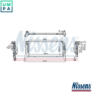 RADIATOR ENGINE COOLING 606789 FOR MINI BMW 1/X2/U0/F40/Van/F48 X1 2.0L 4cyl - Picture 1 of 9