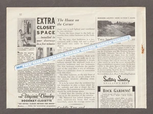 Revista Virginia-Crossley 1931 AD~DOORWAY-CLOSETTE armario espacio~PORTLAND, OR. - Imagen 1 de 2