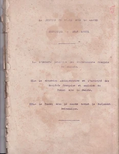 1920er Jahre. Ärmelkanaltunnel. Jonnard. Bertin. Rapport. Tapuskript. 52 Seiten - Bild 1 von 20