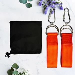 1Set Outdoor Heavy Duty Hanging Strap Set Hammock Tree Straps with - Picture 1 of 11